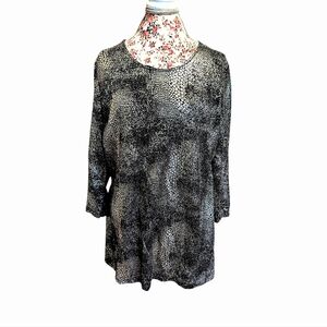 Laura Ashley Metallic Tunic Top